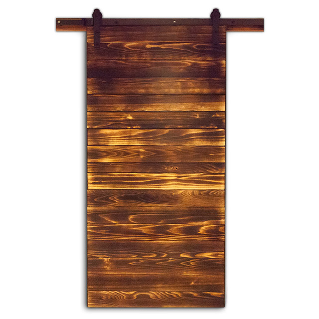 Lawson Cypress Shau Sugi Ban with Metal Frame Gliding Door