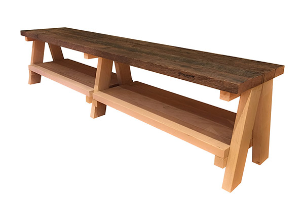 Reclaimed Douglas Fir & Lawson Cypress bench